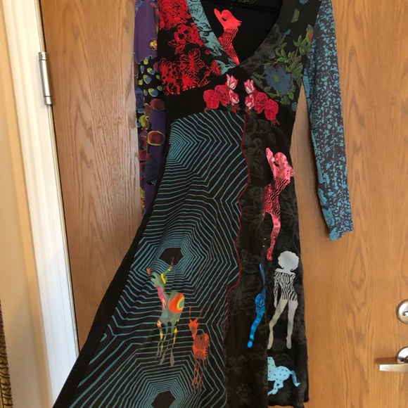 Desigual Colorful Patterned Dress size S - Picture 8 of 15